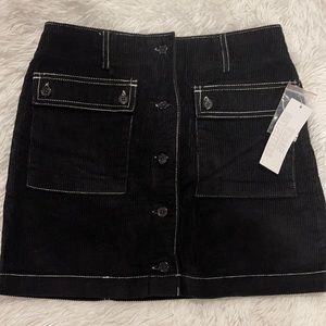 Black Urban Outfitters Corduroy Skirt